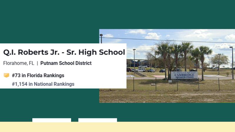 Q.I. Roberts Jr. - Sr. High School, Florahome (No. 73 in the state, No. 1,154 nationally)